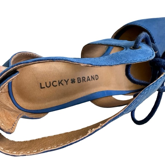 Lucky Brand Blue Sandal Wedges - Picture 13 of 13